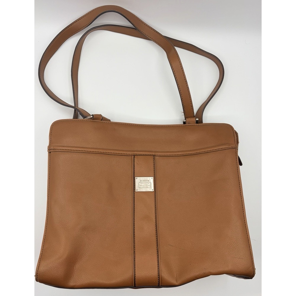 Liz Claiborne Light Brown Purse Shoulder Bag Vtg EUC